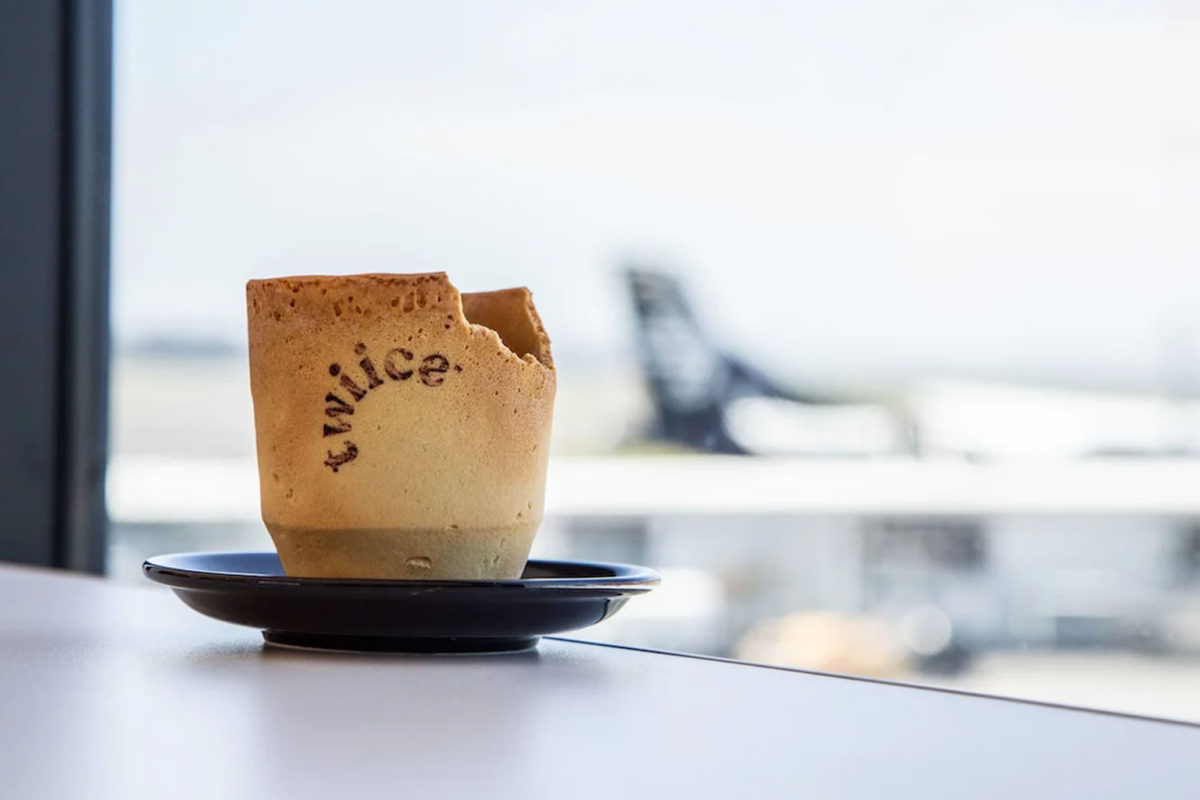 Air New Zealand Introduces Edible Coffee Cups