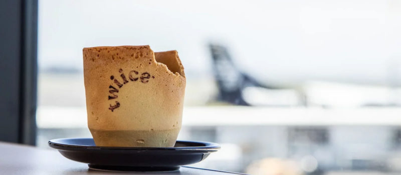 Air New Zealand Introduces Edible Coffee Cups